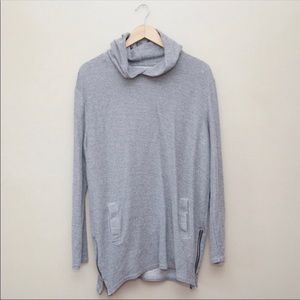 Pacsun gray side zip hoodie